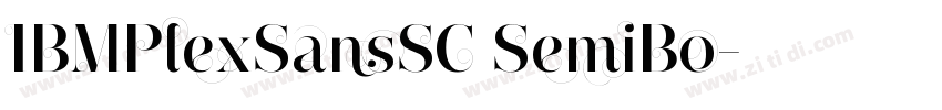 IBMPlexSansSC SemiBo字体转换